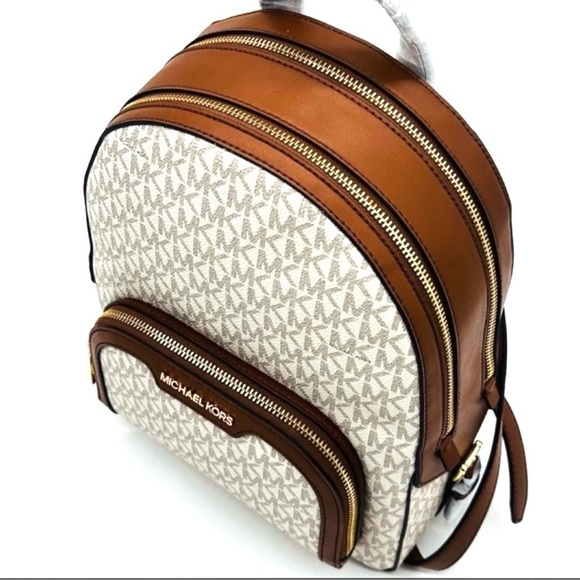 Michael Kors Medium Jaycee Zip Packet Backpack & Large Flat MF Phone Case Wallet - Picture 11 of 15